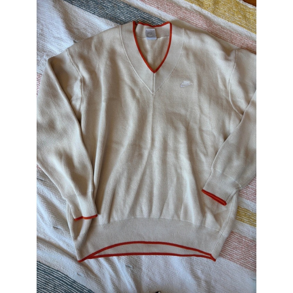 Nike‎ Mens V-Neck Sweater Embroidered Swoosh Mens Size XXL NWOT